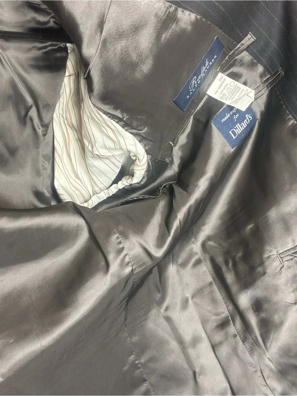 Ralph Lauren Charcoal Pinstripe Blazer